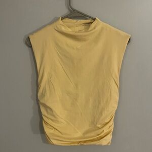 Abercrombie & Fitch Yellow Sleeveless Top